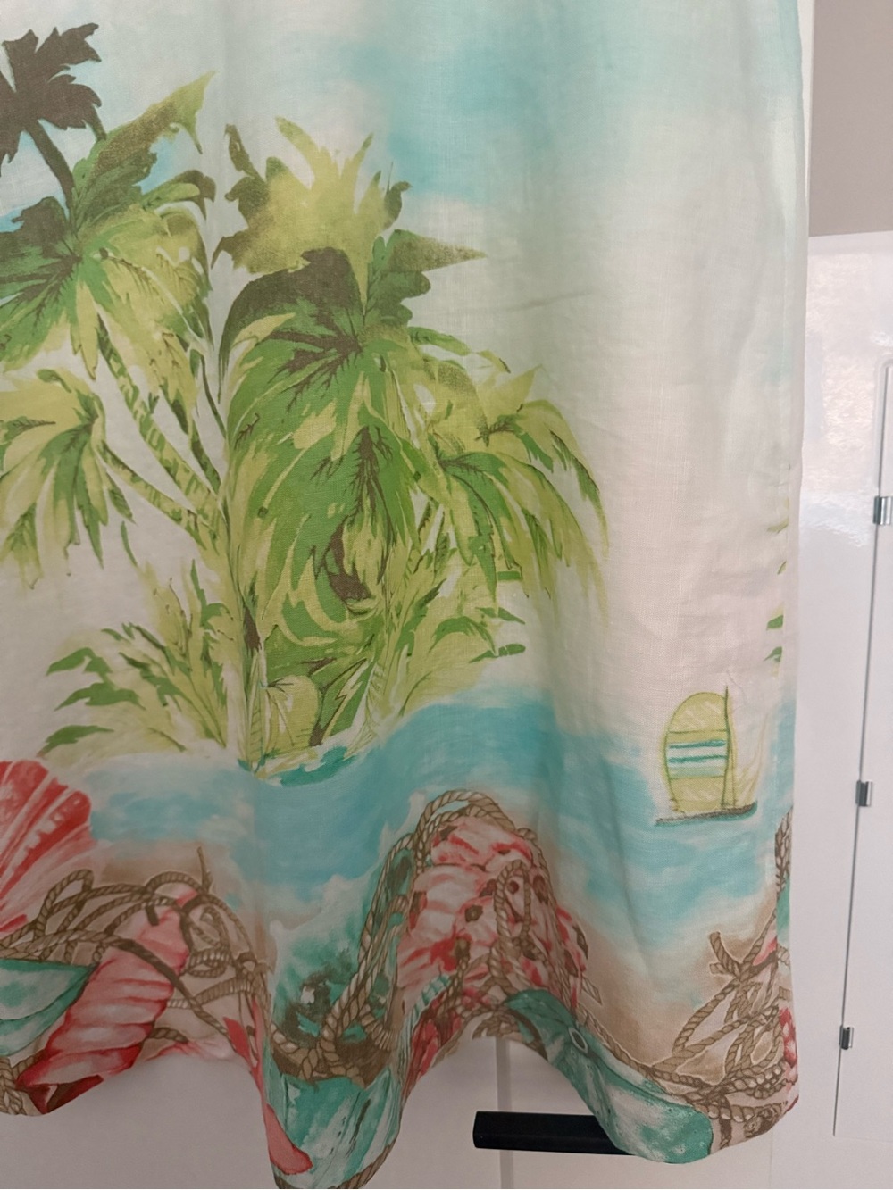 J.Jill Linen Tropical Island Print Shift Dress XL NWT - Picture 5 of 16